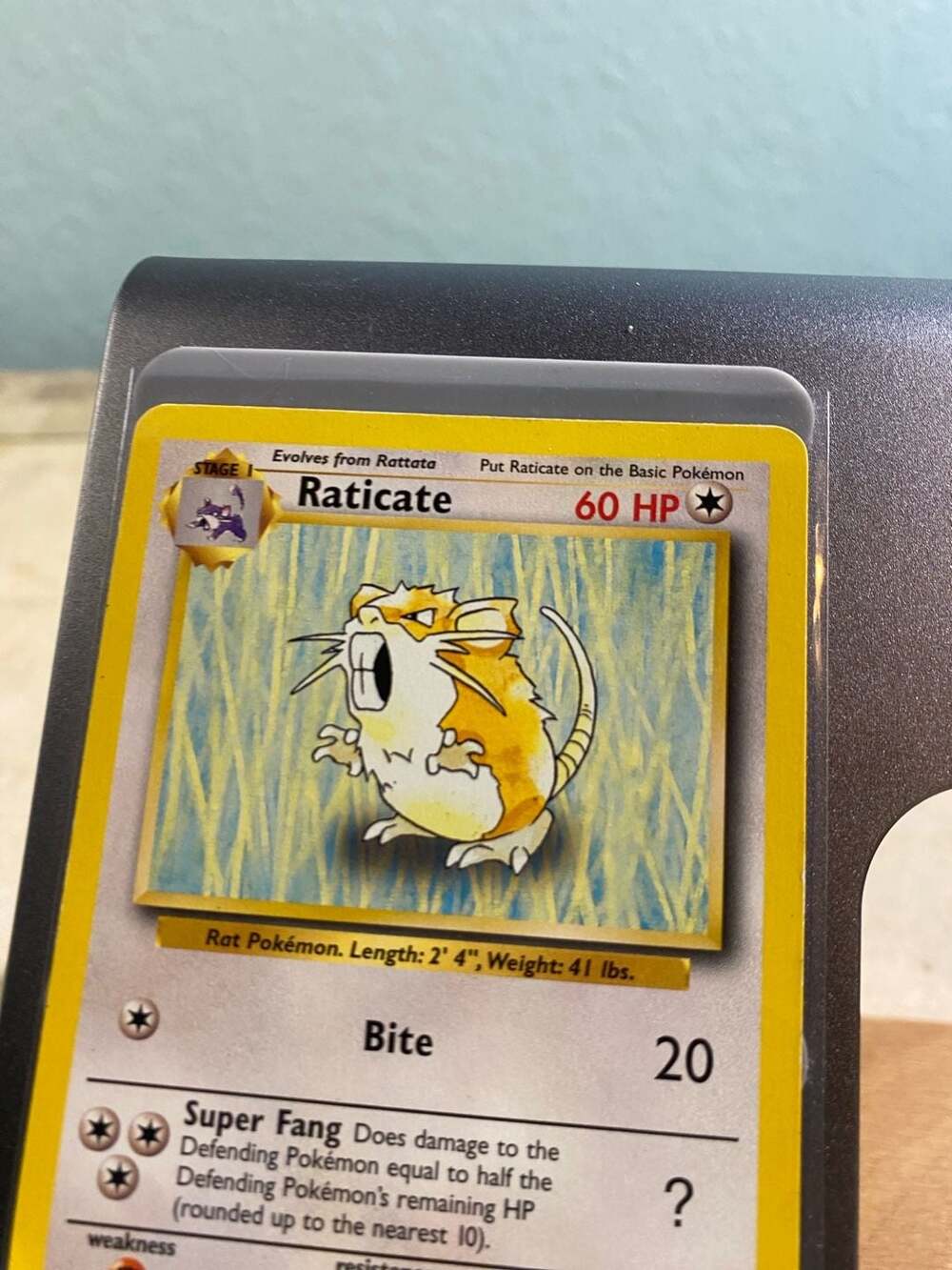 1999 Pokemon Base Set Raticate 40/102 - Picture 4 of 10